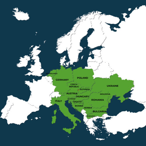 mapa europy 2023